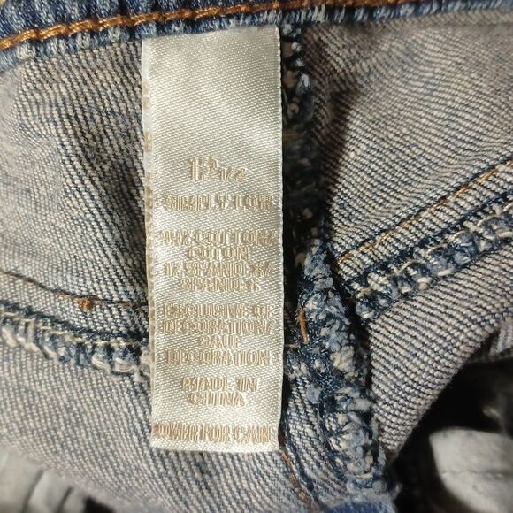 120814..Justice Bootcut Jeans Size Jr. 12 1/2, W26" 26"Inseam 8"Rise - Picture 7 of 7